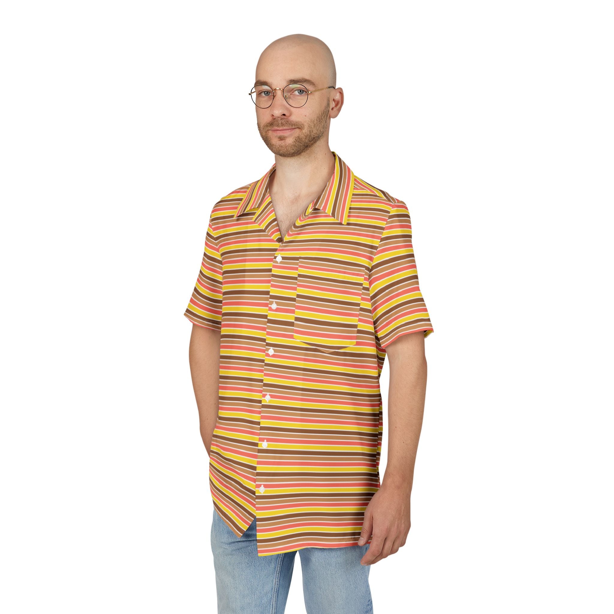 Unisex Hawaiian Button-Down Shirt (AOP)