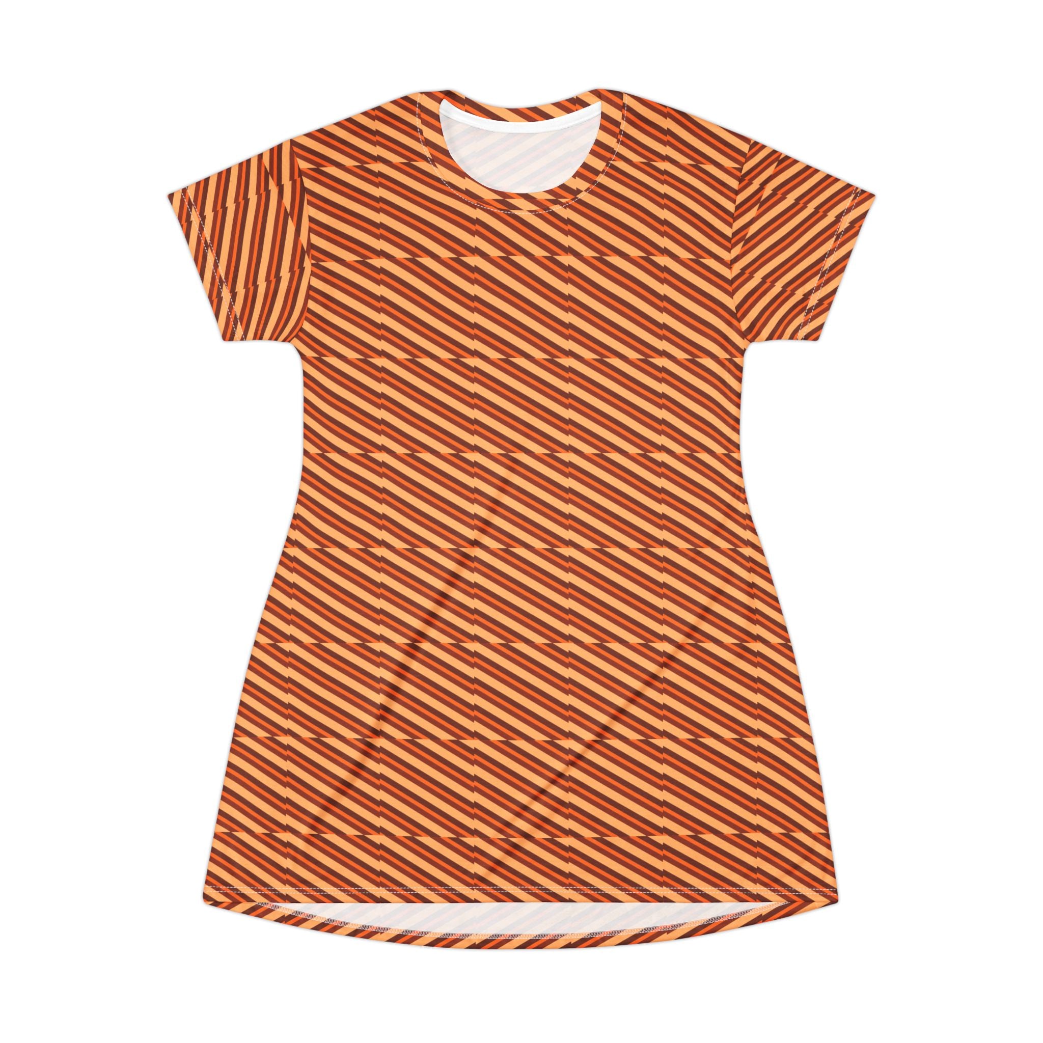 Striking Striped T-Shirt Dress, Casual Summer Fashion, Comfortable Everyday Wear, Unique Gift for Her, Trendy Cotton Dress