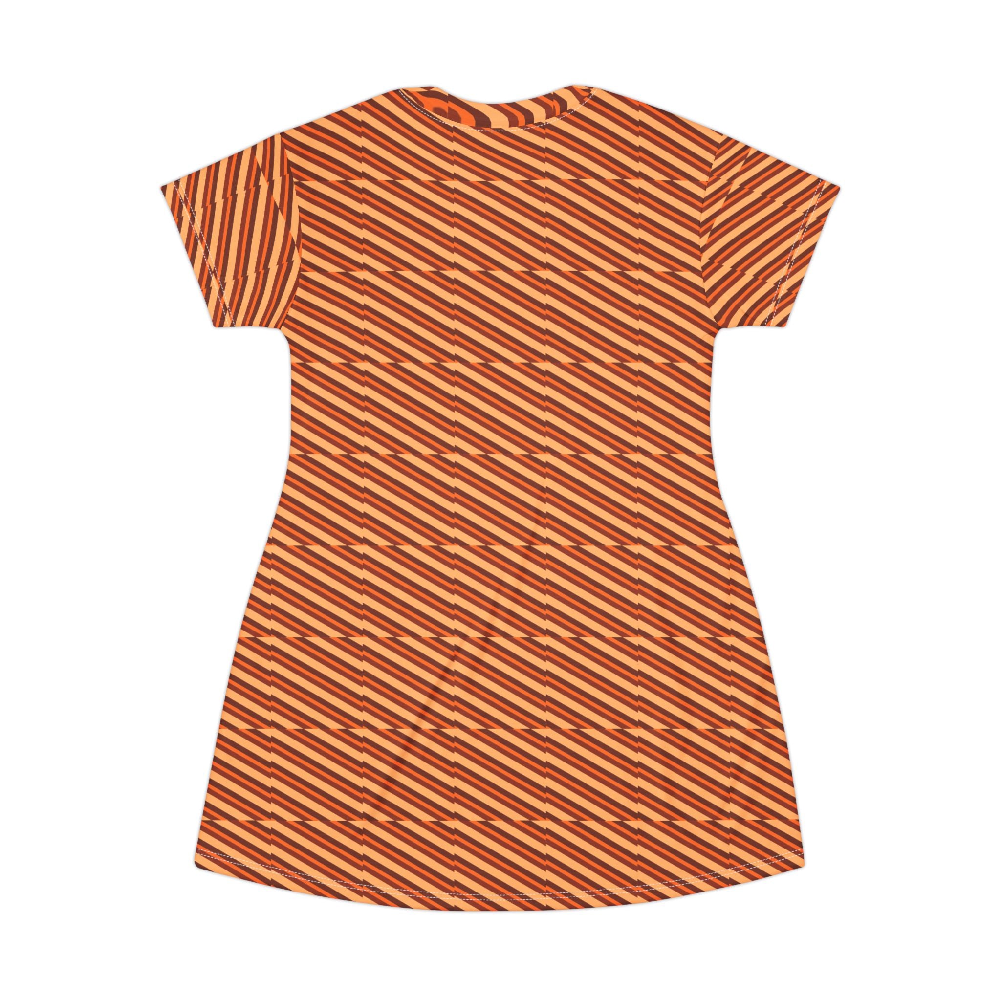 Striking Striped T-Shirt Dress, Casual Summer Fashion, Comfortable Everyday Wear, Unique Gift for Her, Trendy Cotton Dress
