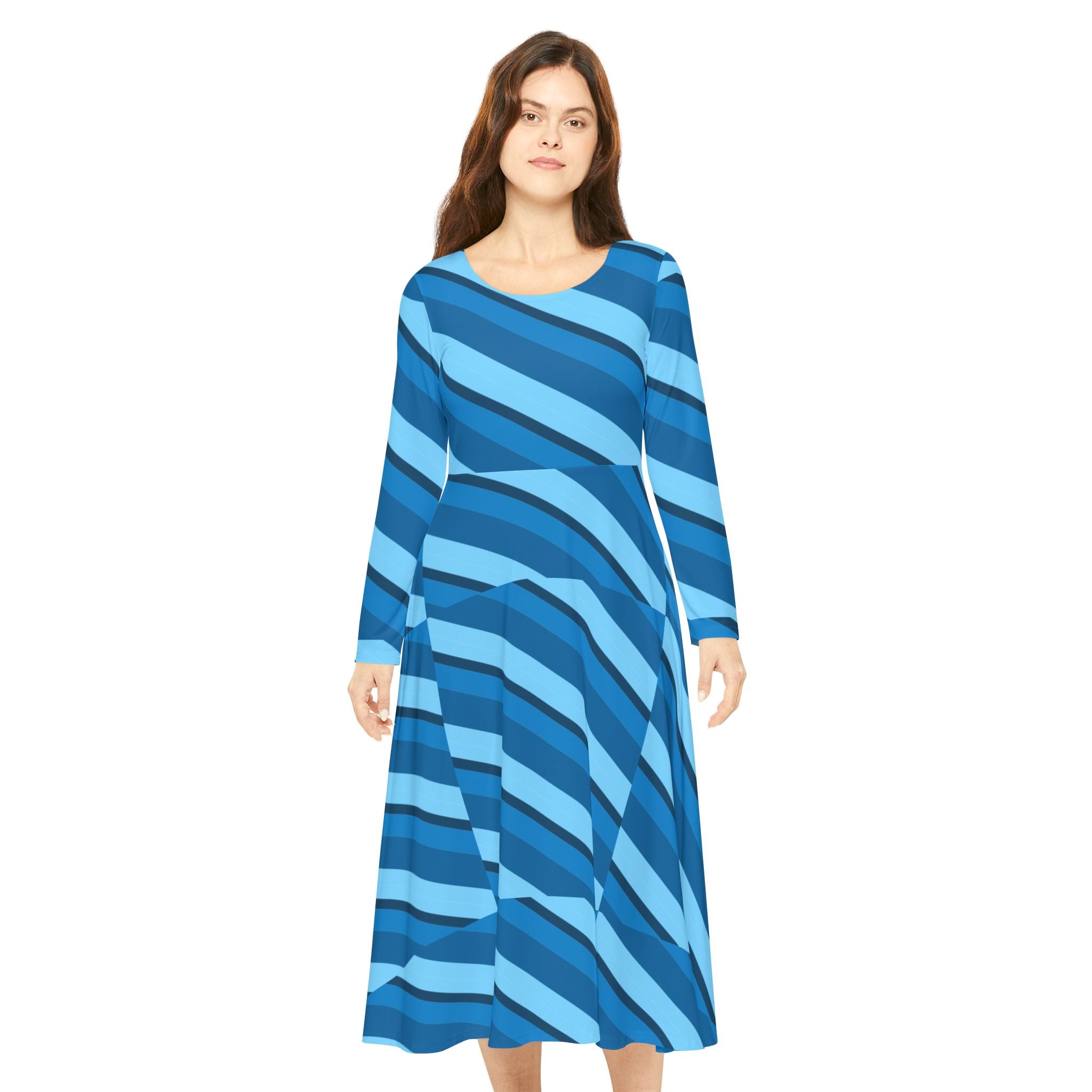 Chic Women's Dance Dress, Stylish Long Sleeve Dress, Party Dress, Perfect for Dance Events, Women's Fashion Statement