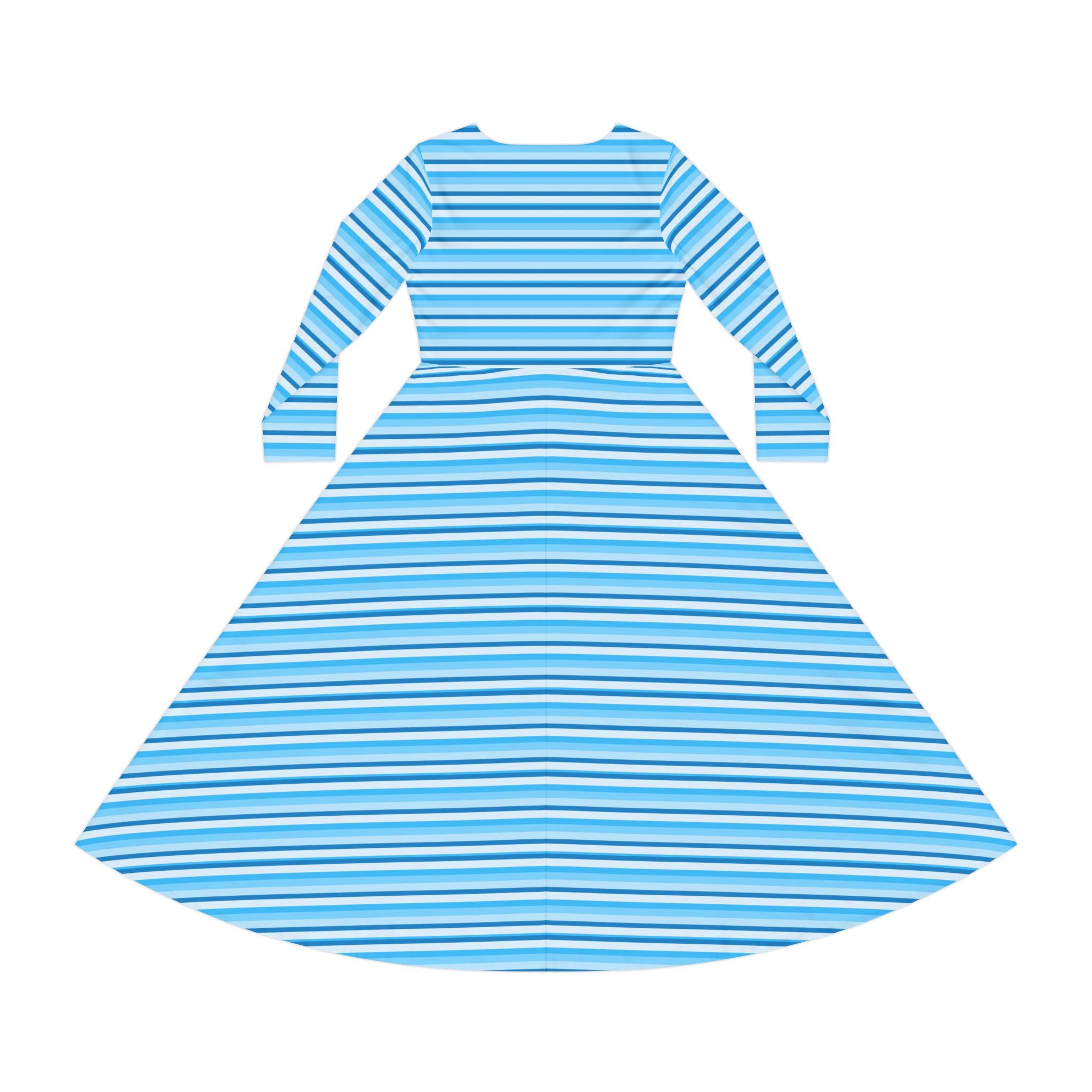 Elegant Striped Long Sleeve Dance Dress, Everyday Wear, Special Occasions, Dance Recitals, Summer Parties, Beach Wear, Fashion