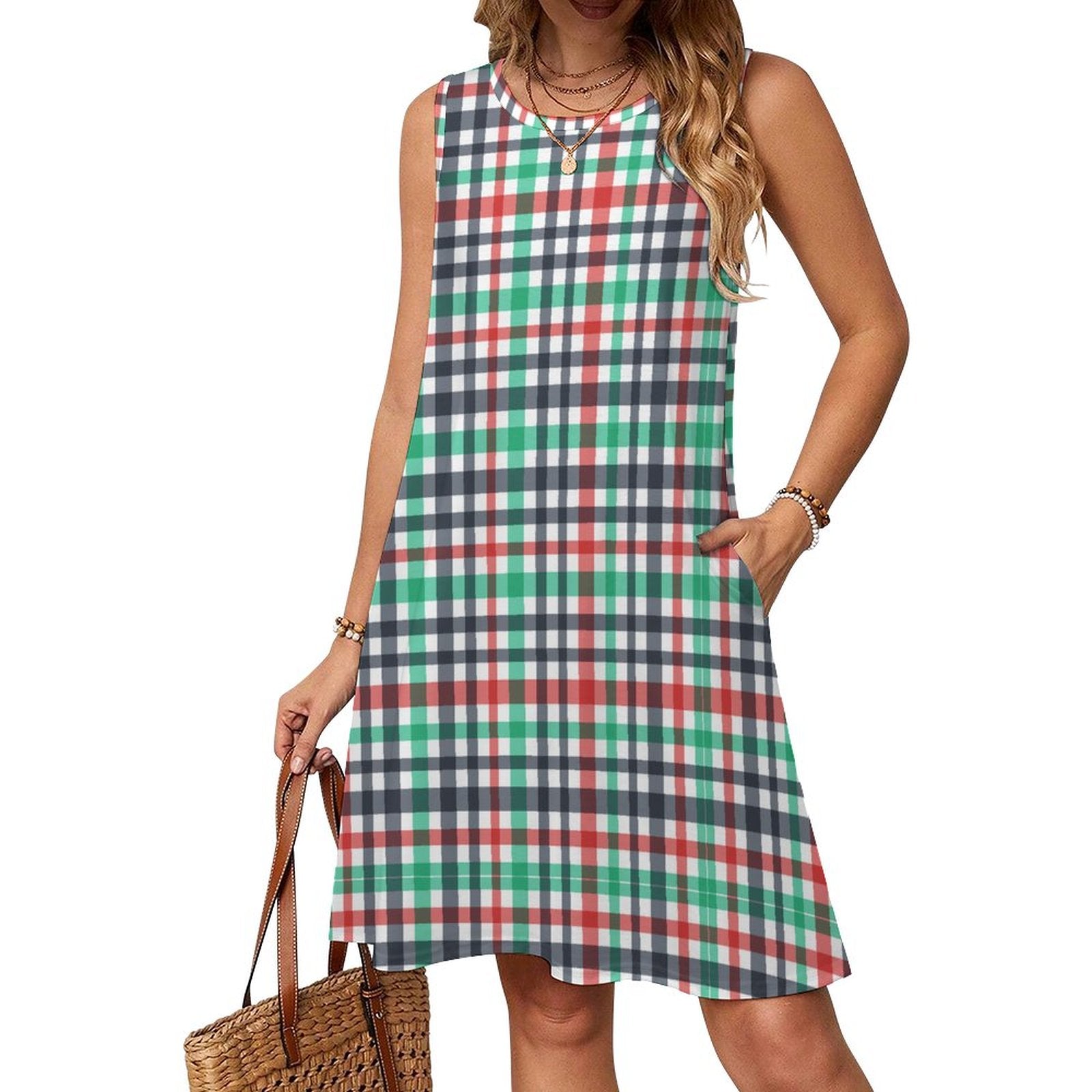 180gsm Sleeveless Dress for Women(All-Over Printing)