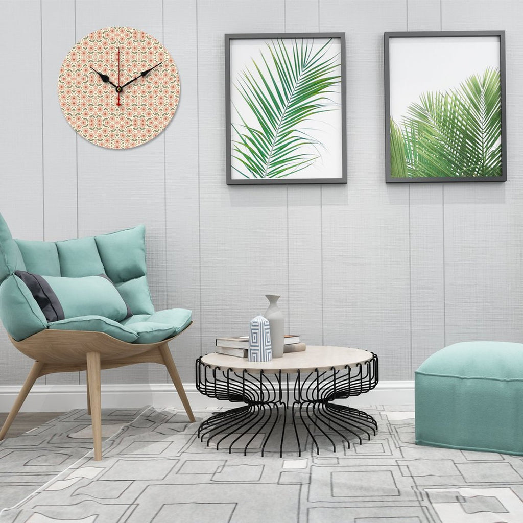 Wooden Wall Clock without Scale