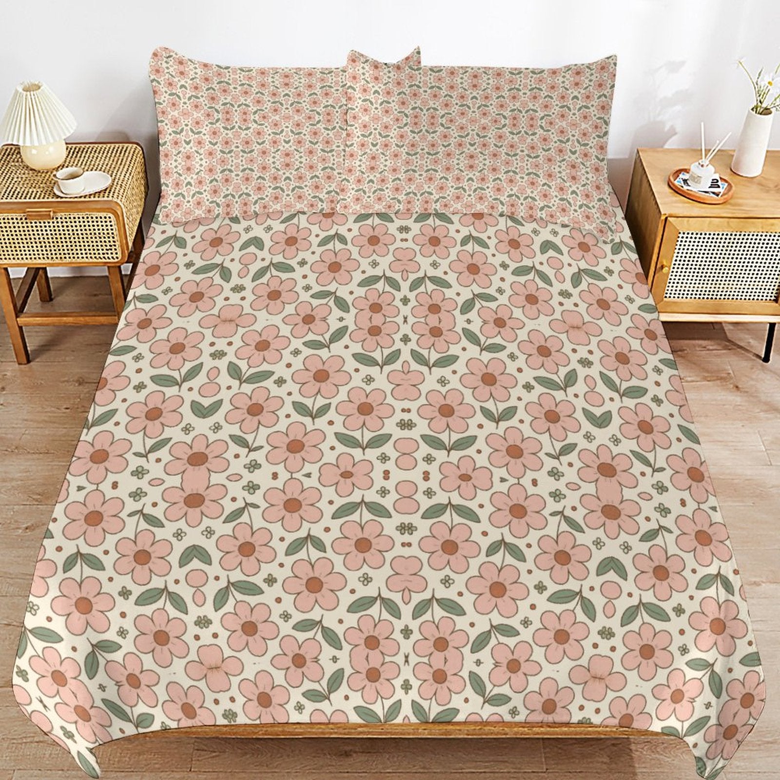 3-Piece Bedding Set-102"x90"/ 259x229cm (Dual-sided Printing)