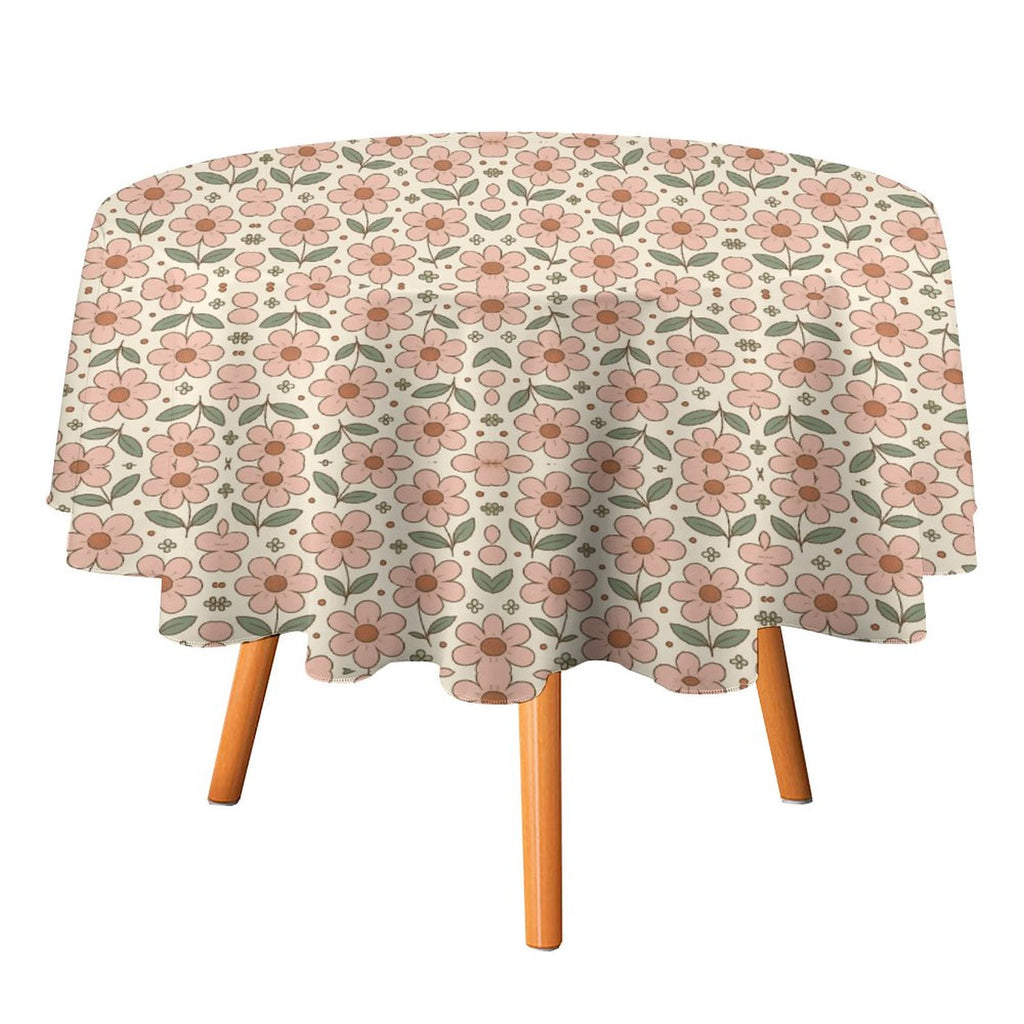 Round Tablecloth on Round Table