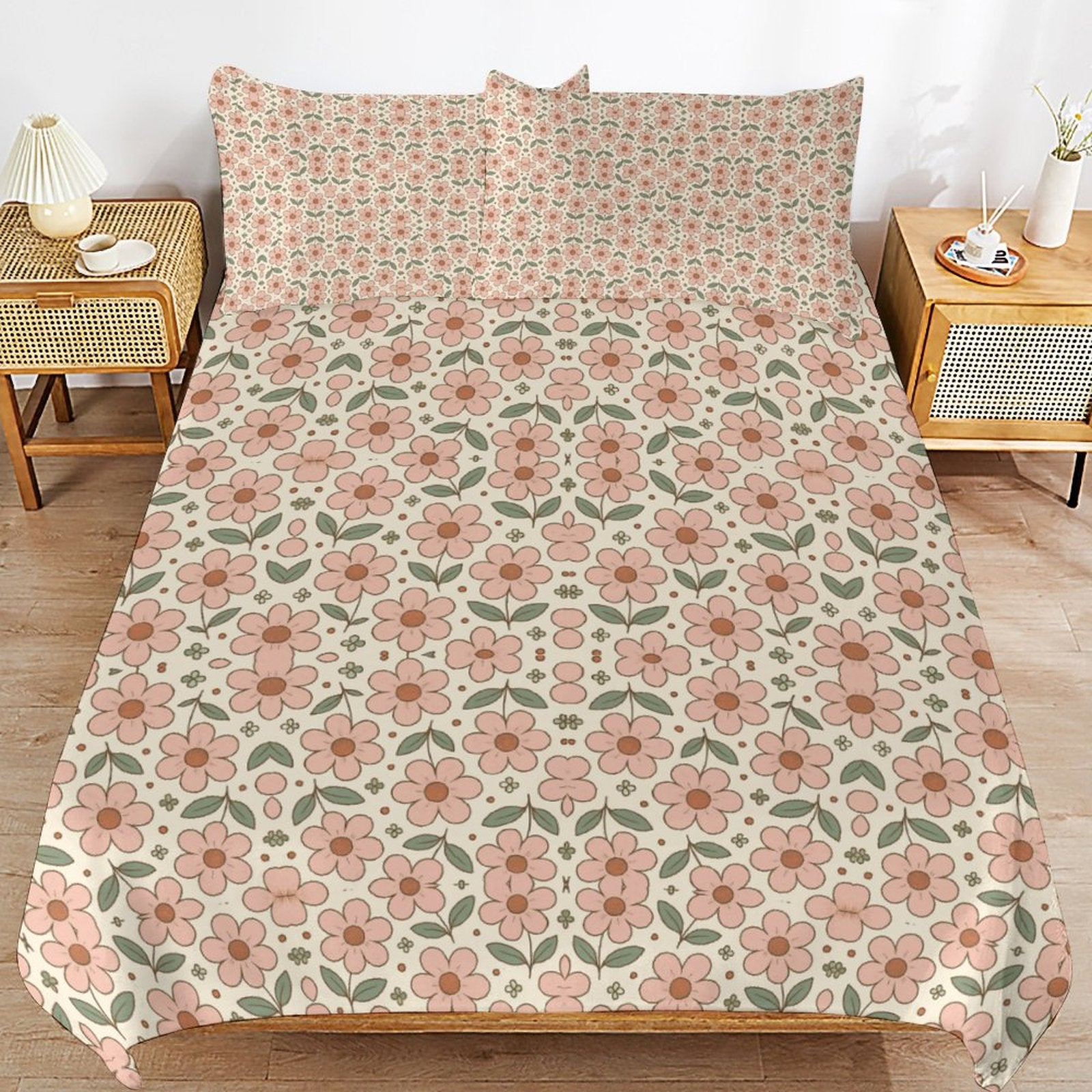 3-Piece Bedding Set-90"x90"/ 229x229cm (Dual-sided Printing)