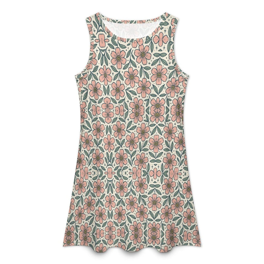 180gsm Sleeveless Dress for Women(All-Over Printing)
