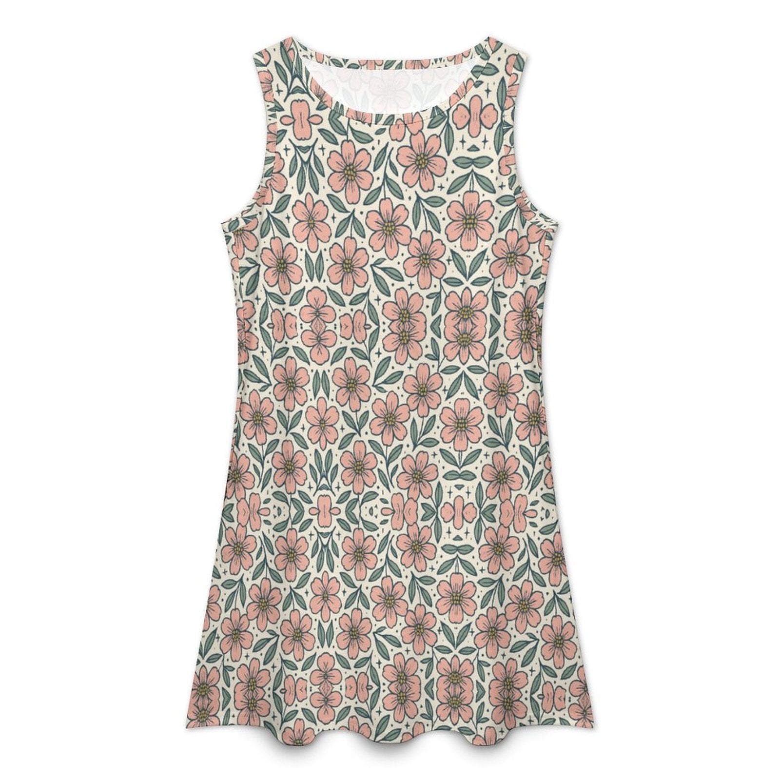 180gsm Sleeveless Dress for Women(All-Over Printing)