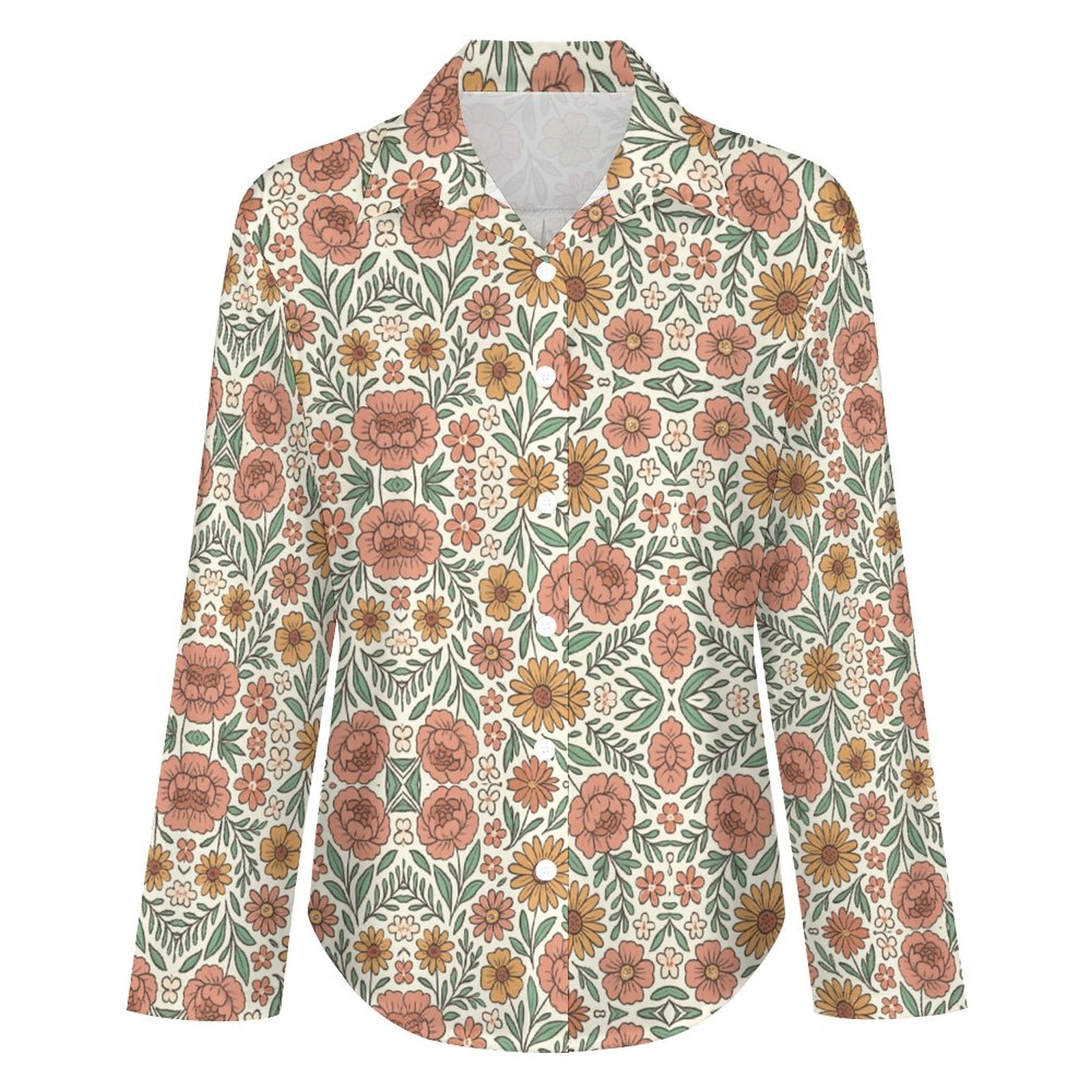 Asymmetrical Hem Shirt B648(All-Over Printing)