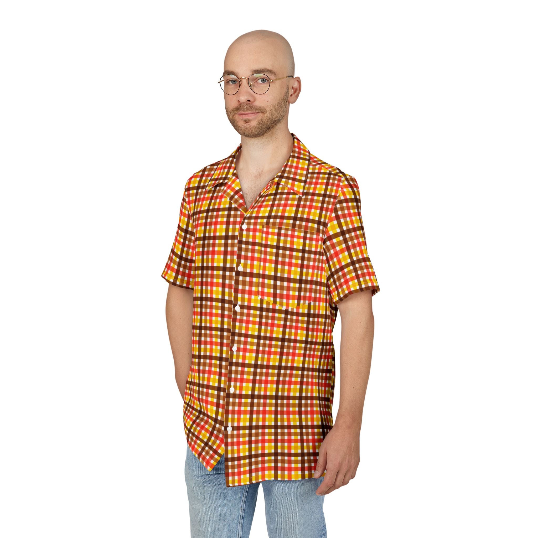 Unisex Hawaiian Button-Down Shirt (AOP)