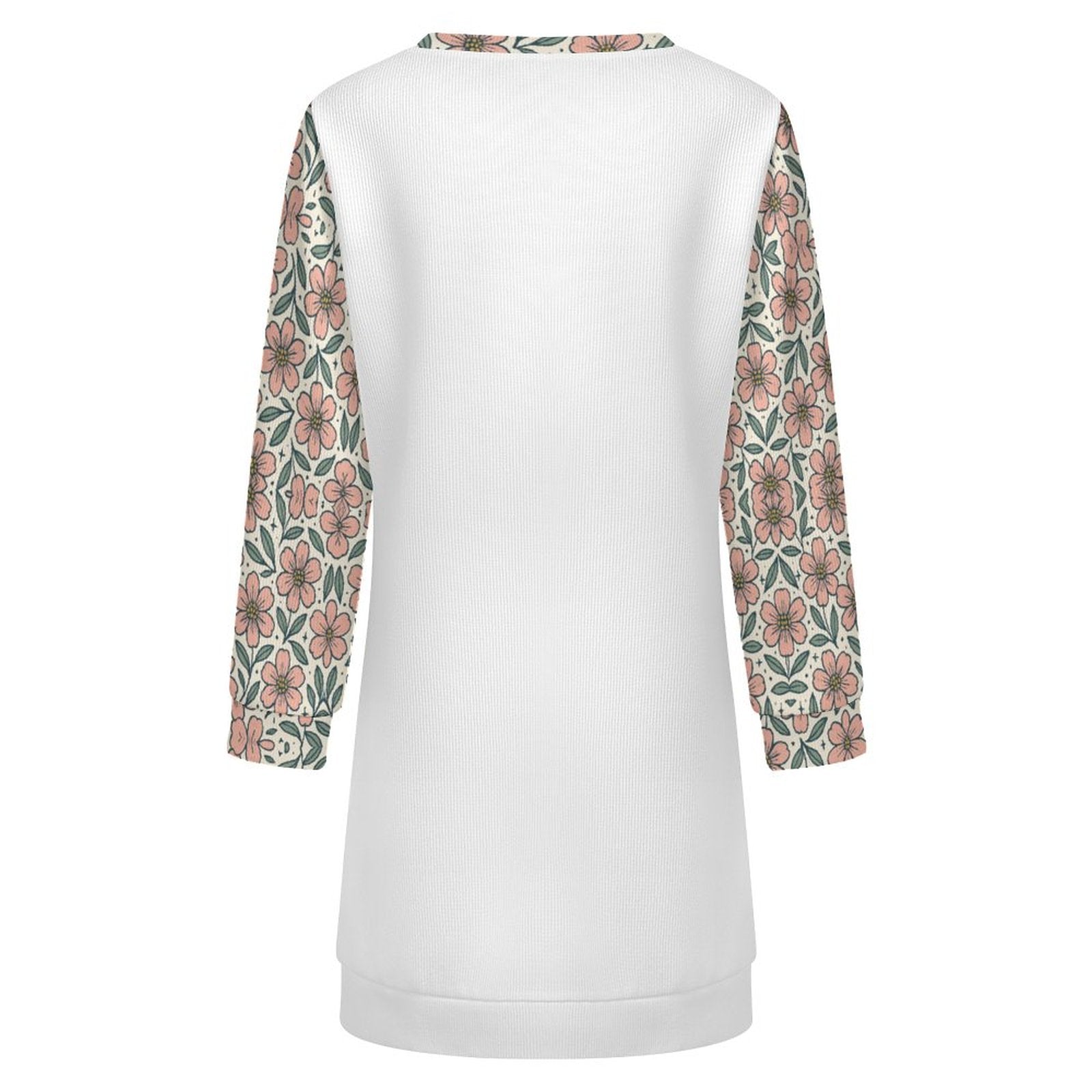 300gsm Women's Long Sleeve Sweater Dress(All-Over Printing)