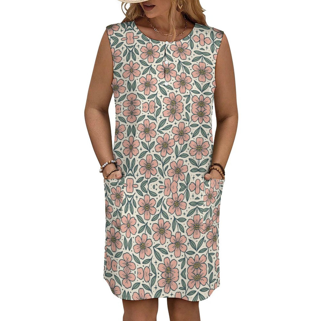 250gsm Tank Top Pocket Dress(All-Over Printing)