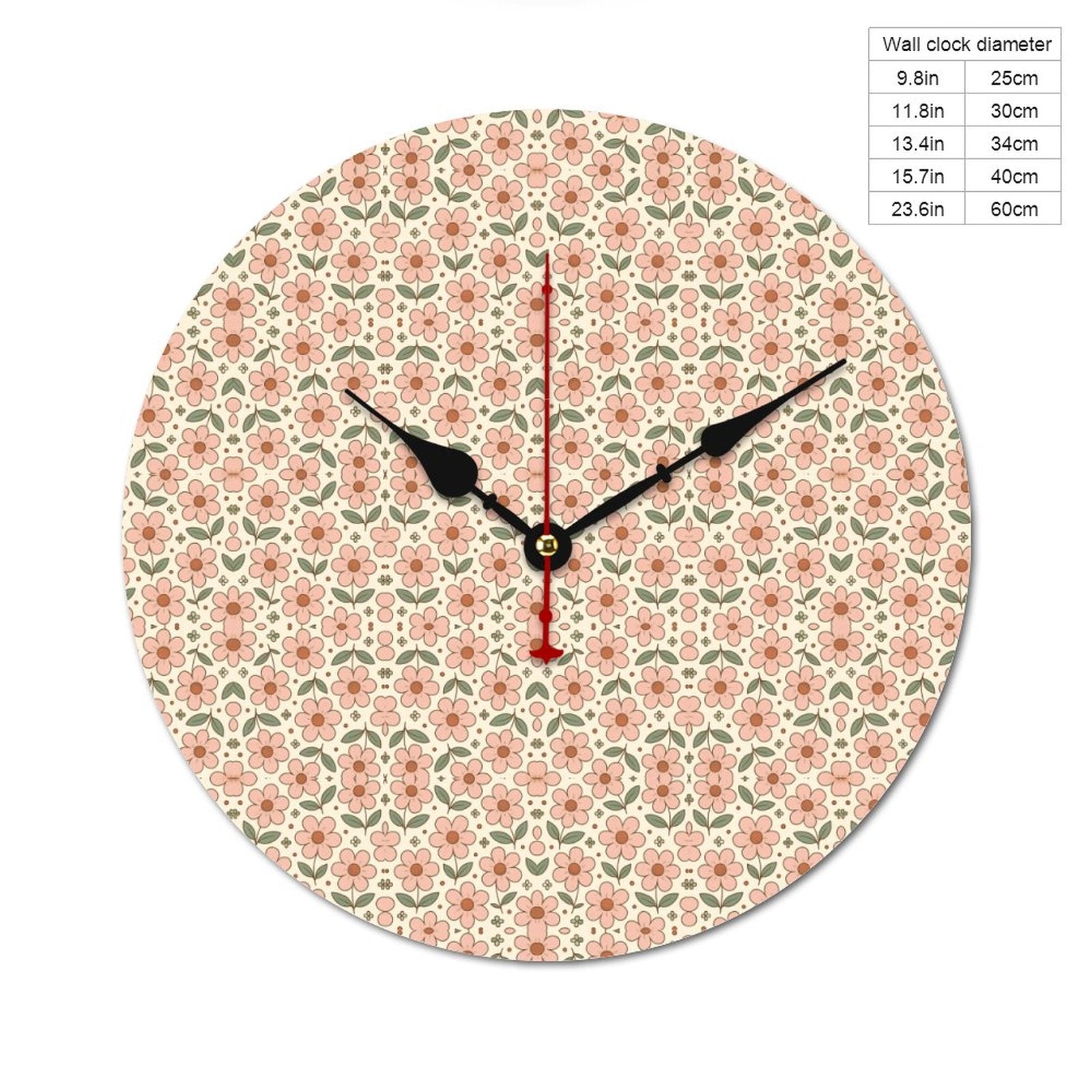 Wooden Wall Clock without Scale