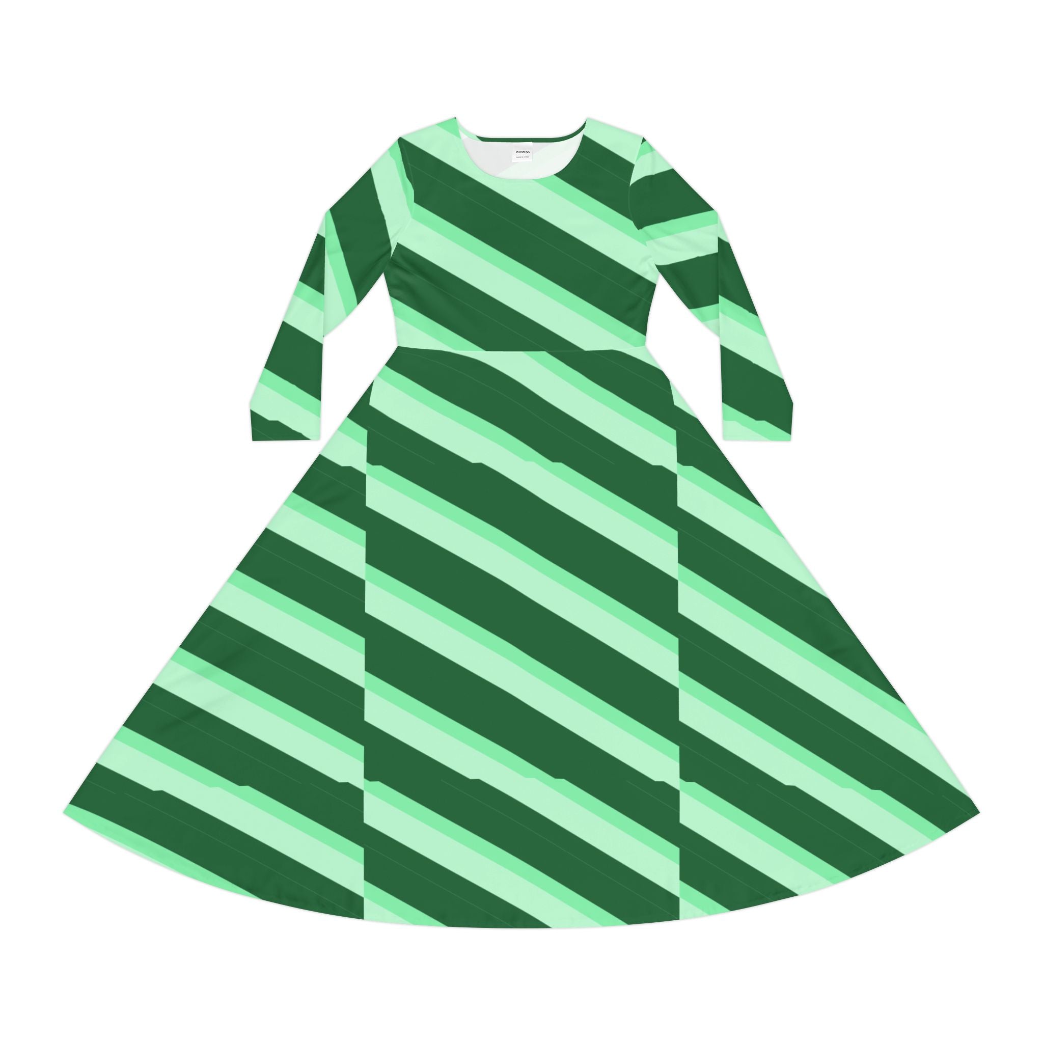 Chic Long Sleeve Dance Dress, Stylish Party Dress, Elegant Evening Gown, Comfortable Dance Attire, Trendy Outfit for Performances