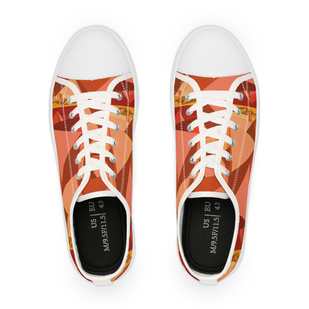 Geometric Casual Sneakers for Men, Stylish Low Top Shoes, Trendy Sneakers, Gift for Him, Everyday Footwear