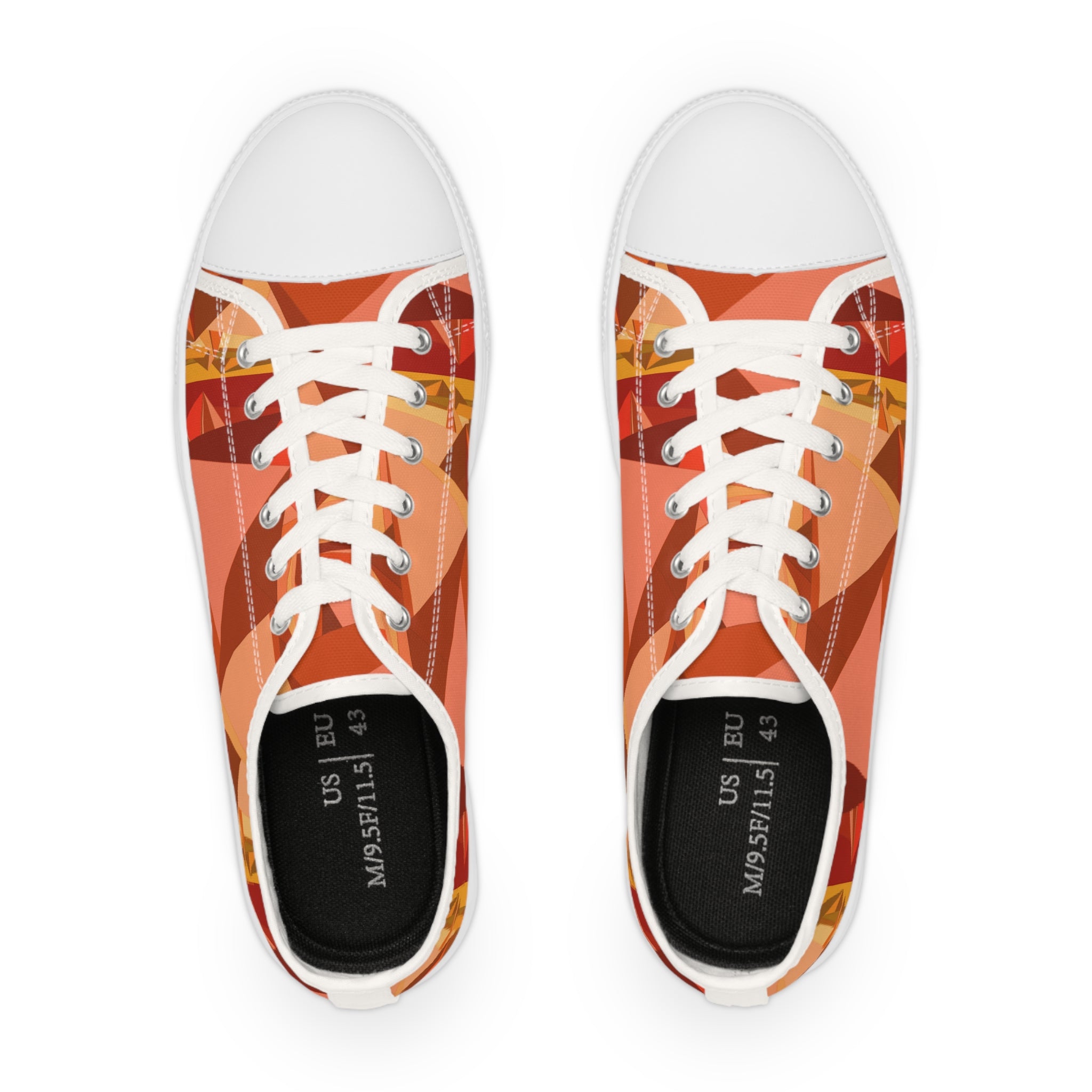 Geometric Casual Sneakers for Men, Stylish Low Top Shoes, Trendy Sneakers, Gift for Him, Everyday Footwear