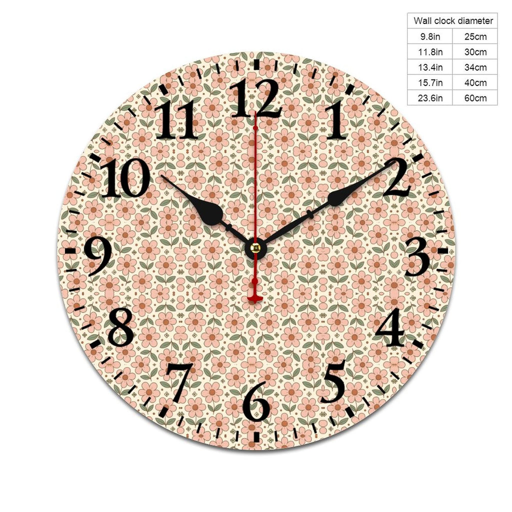 Wooden Wall Clock-9.84"x9.84"/ 25x25cm