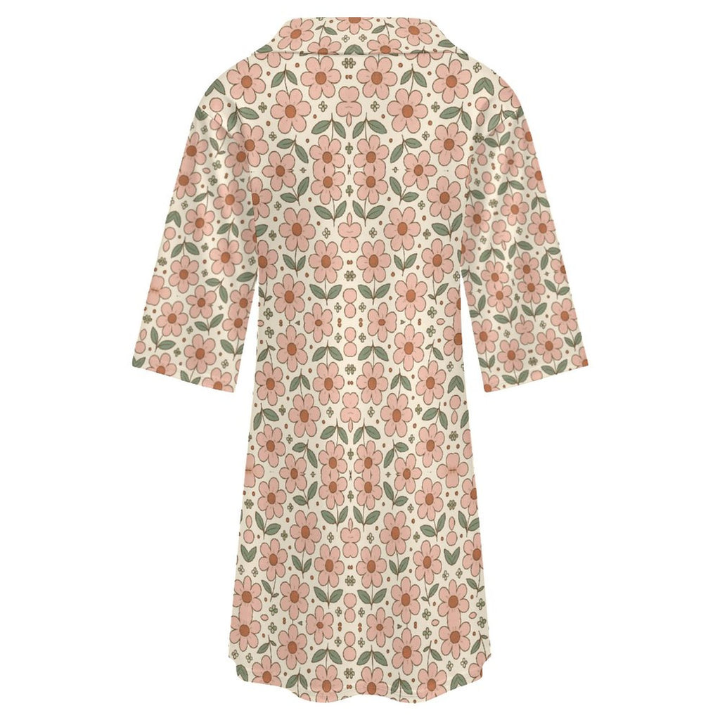 180gsm V-neck Dress for Women(All-Over Printing)