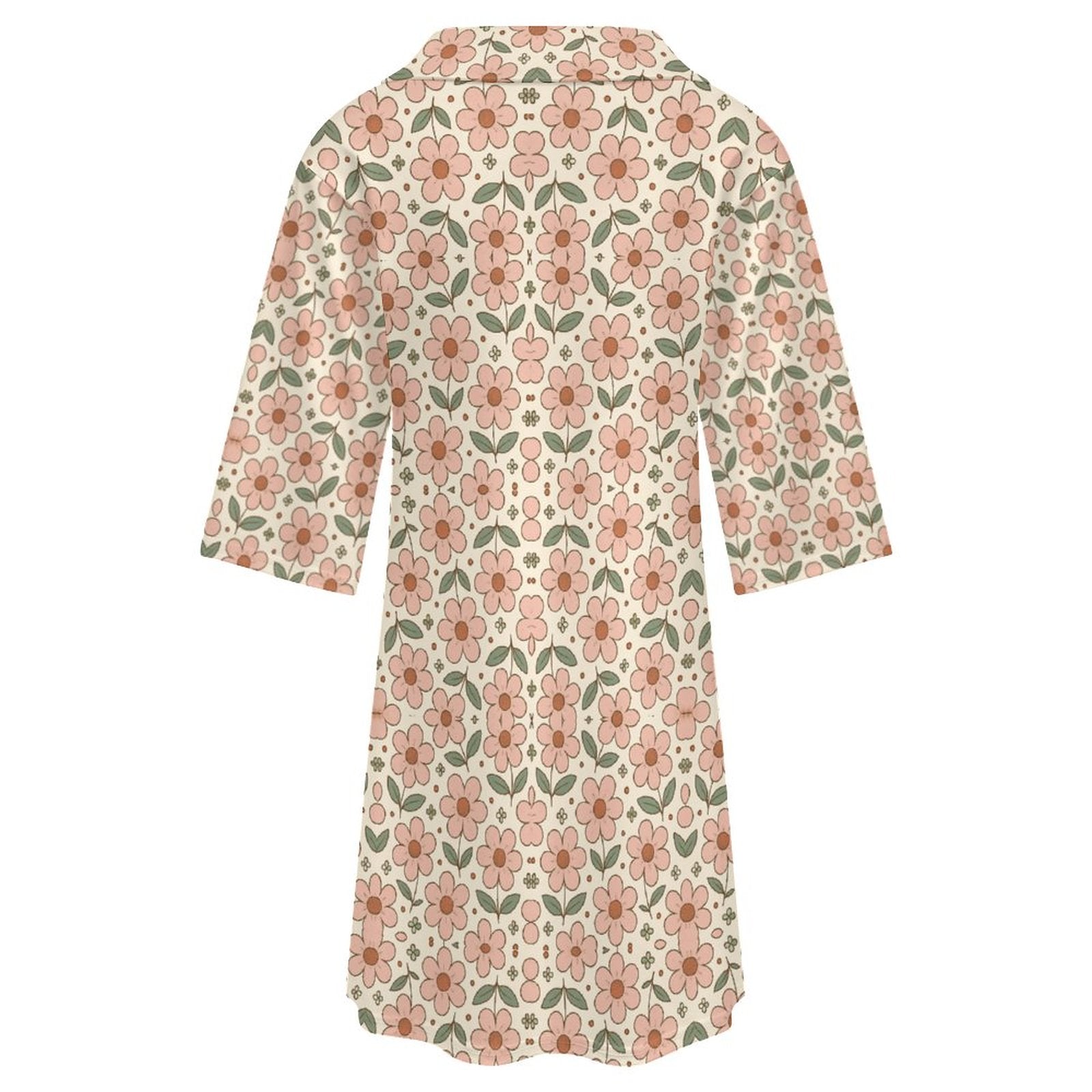 180gsm V-neck Dress for Women(All-Over Printing)