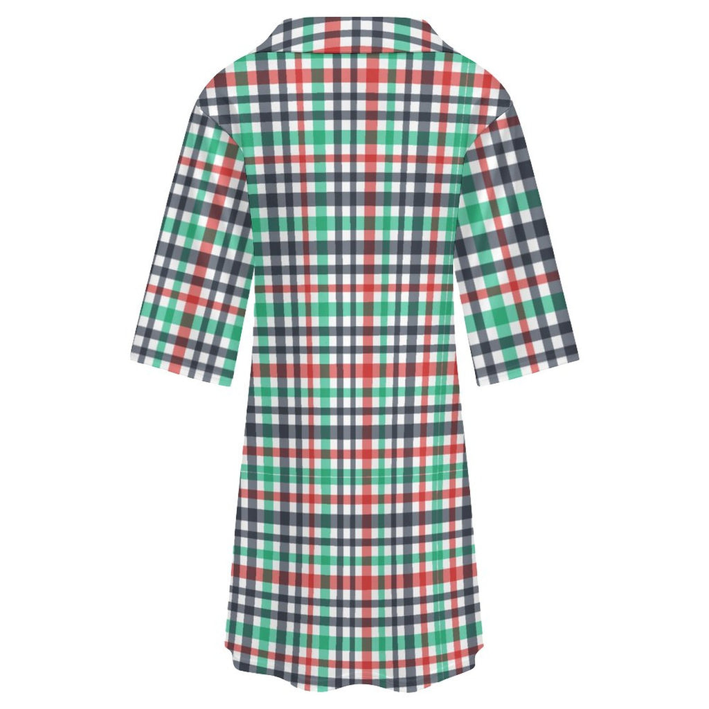 180gsm V-neck Dress for Women(All-Over Printing)