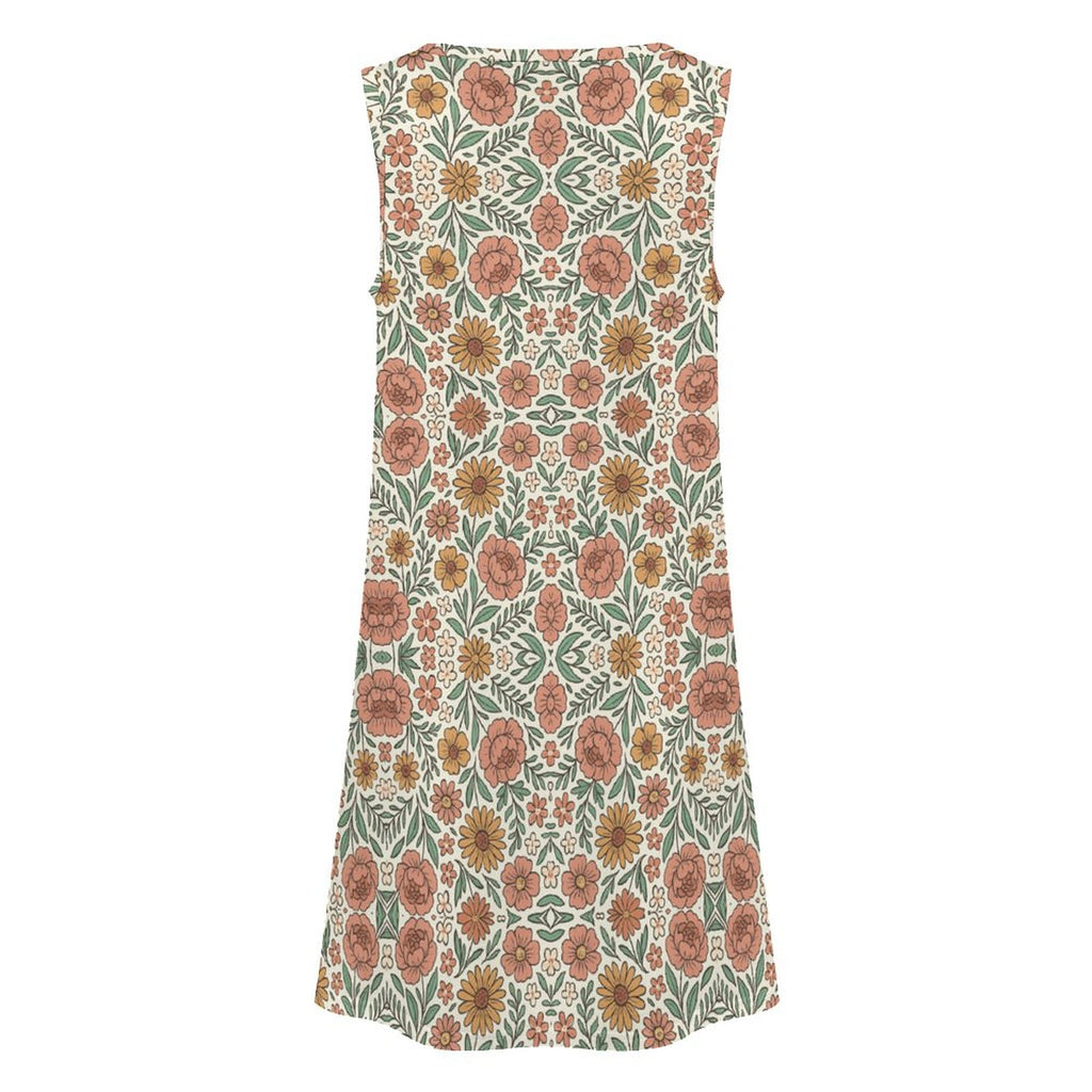 180gsm Sleeveless Dress for Women(All-Over Printing)