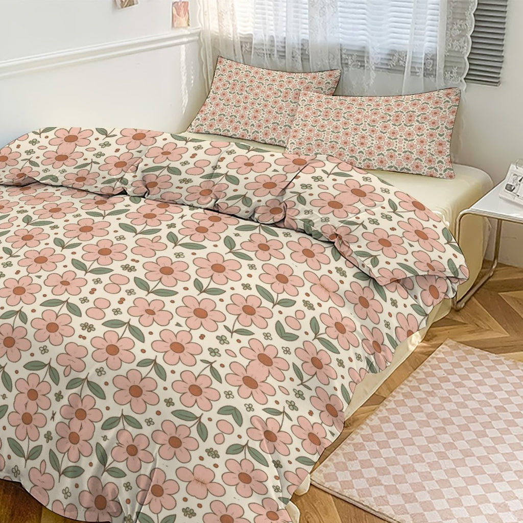 3-Piece Bedding Set-86"×70"/ 218×177cm (Dual-sidede Printing)