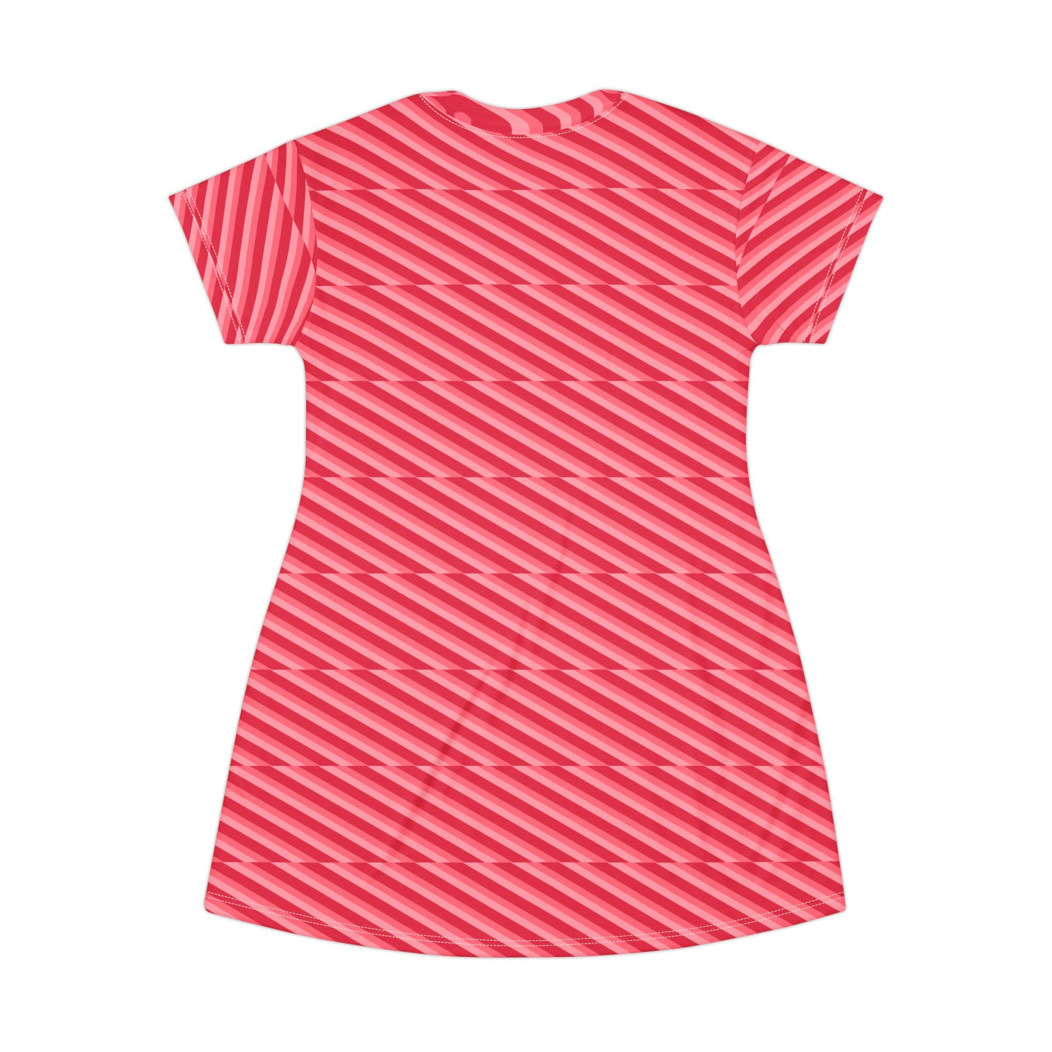 Vibrant Striped T-Shirt Dress, Casual Summer Fashion, Perfect for Parties, Beachwear, Everyday Wear, Gift for Her, Holiday Style