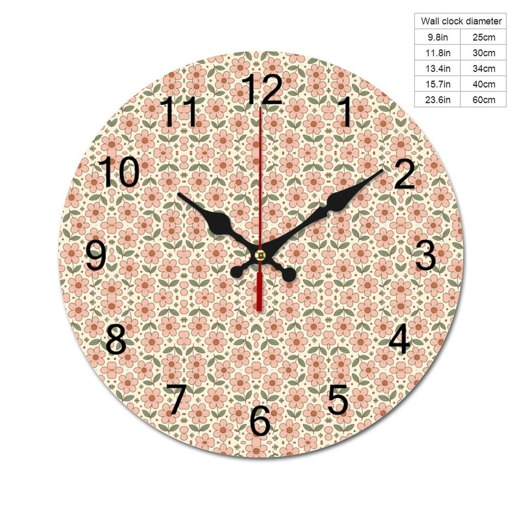 Concise Silent Wooden Wall Clock-9.84"x9.84"/ 25x25cm