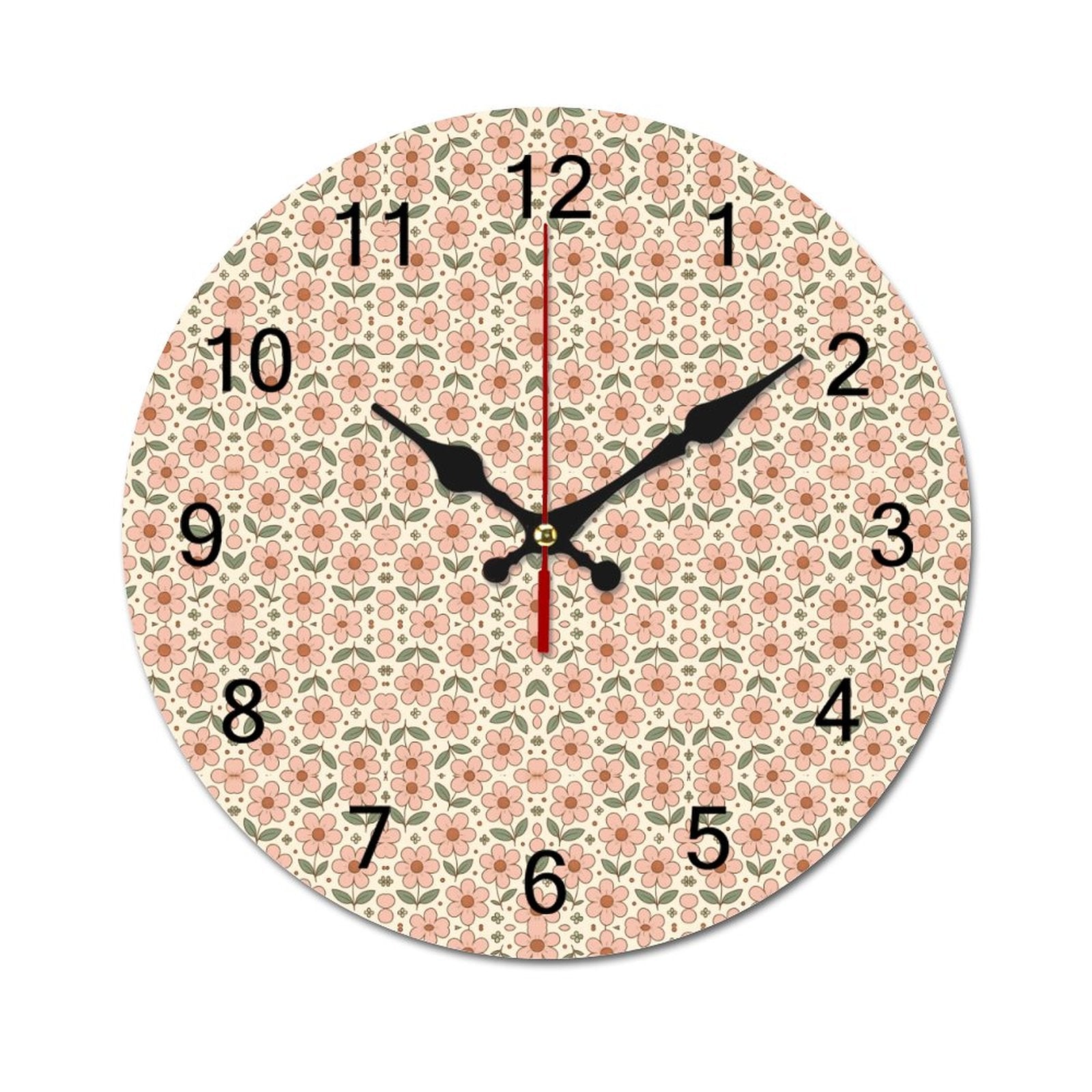 Concise Silent Wooden Wall Clock-9.84"x9.84"/ 25x25cm