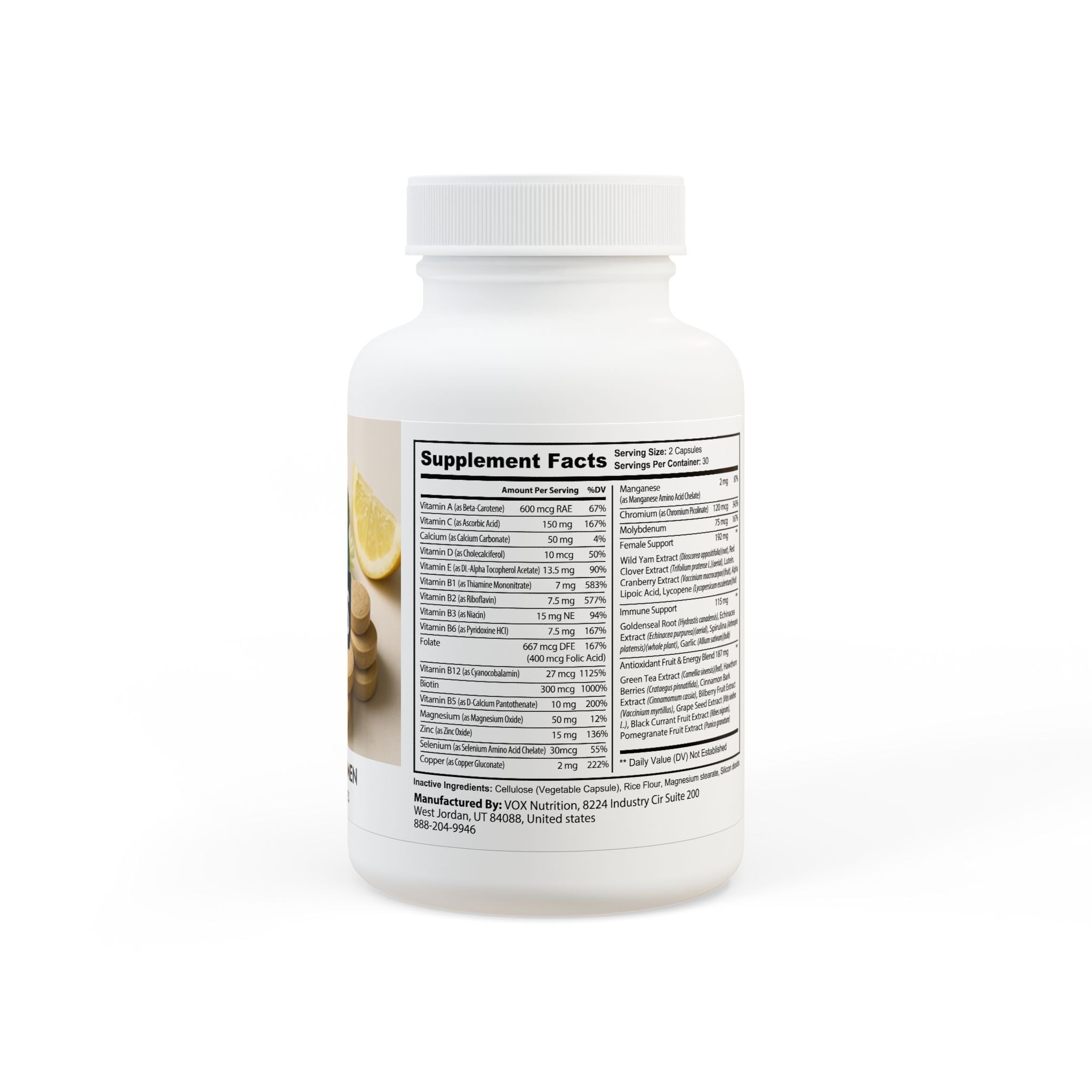 Multivitamin for Women Supplement (60 Capsules)