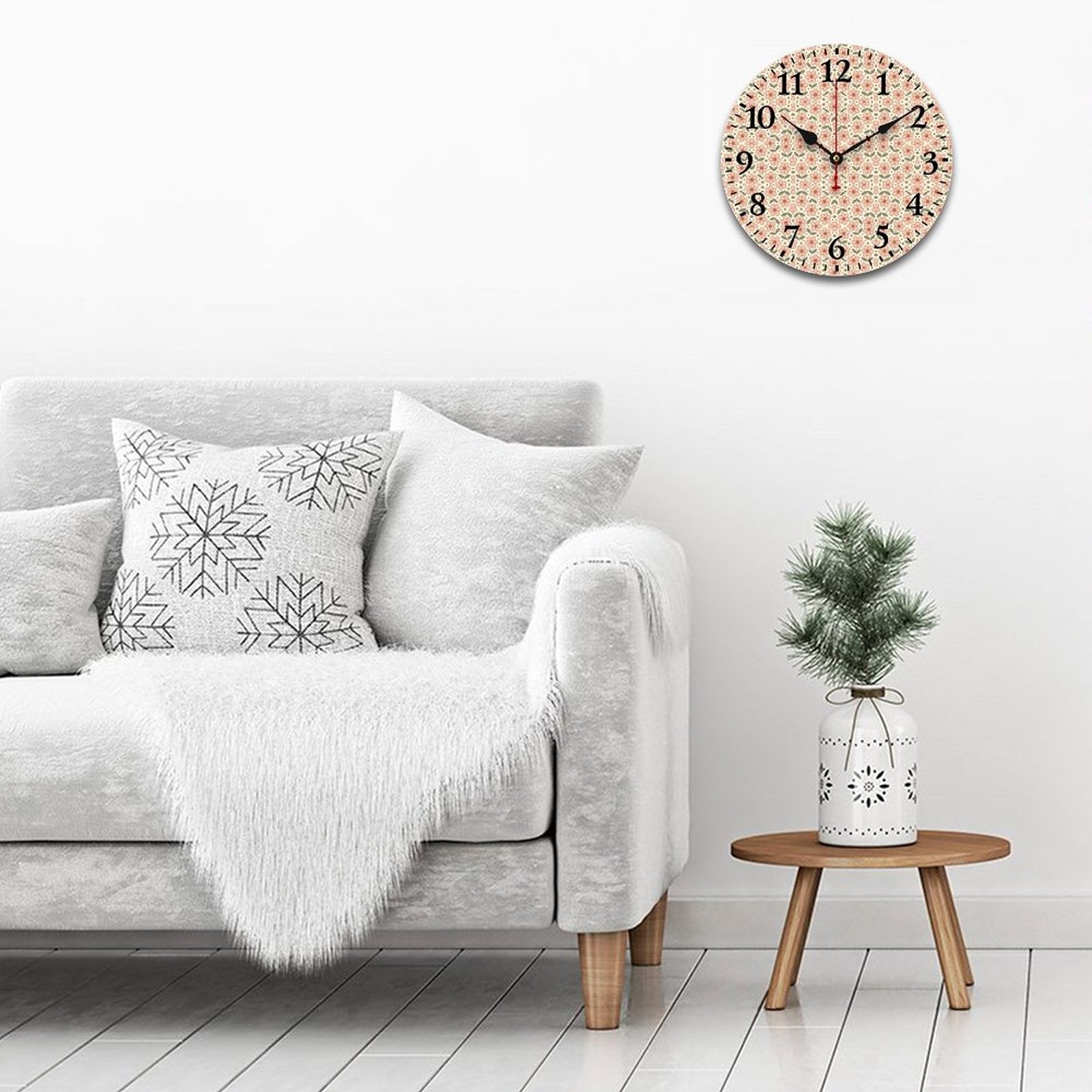 Wooden Wall Clock-9.84"x9.84"/ 25x25cm