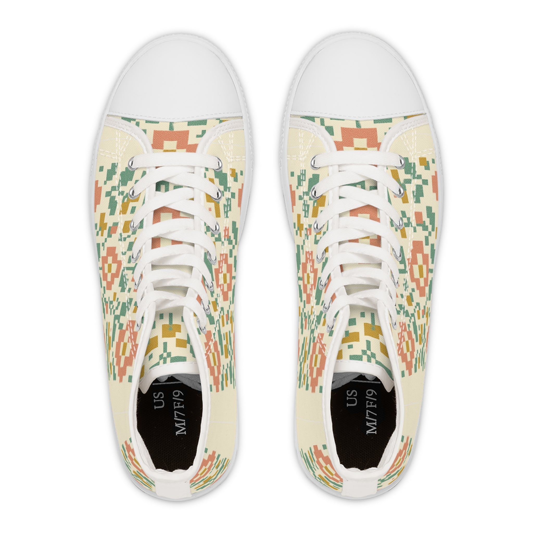 Stylish High Top Sneakers in Floral Design | Trendy Women's Footwear, Casual Sneakers, Fashion High Tops, Spring Style, Gift for Her