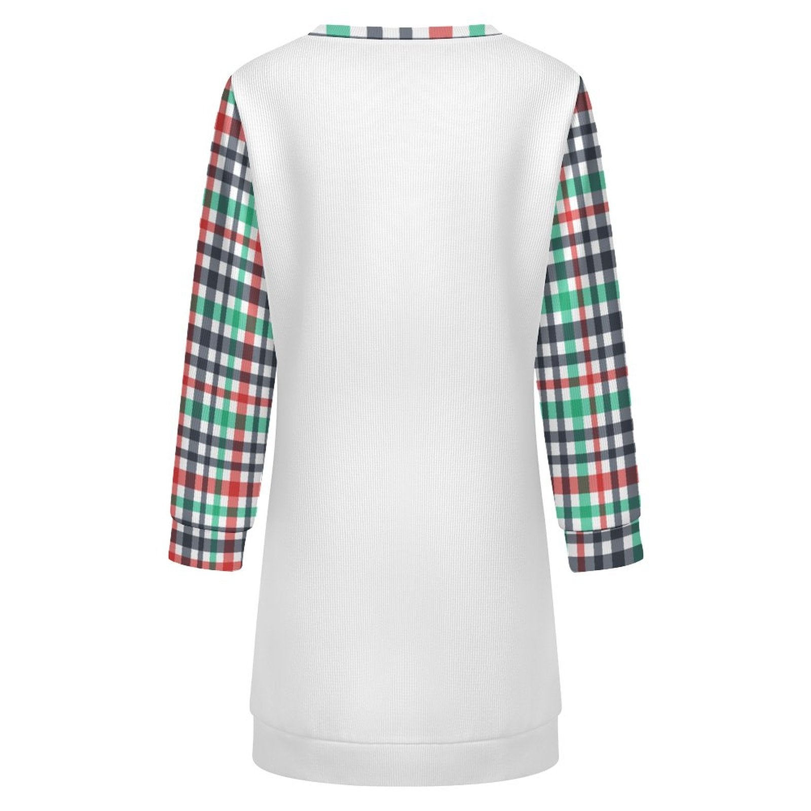 300gsm Women's Long Sleeve Sweater Dress(All-Over Printing)