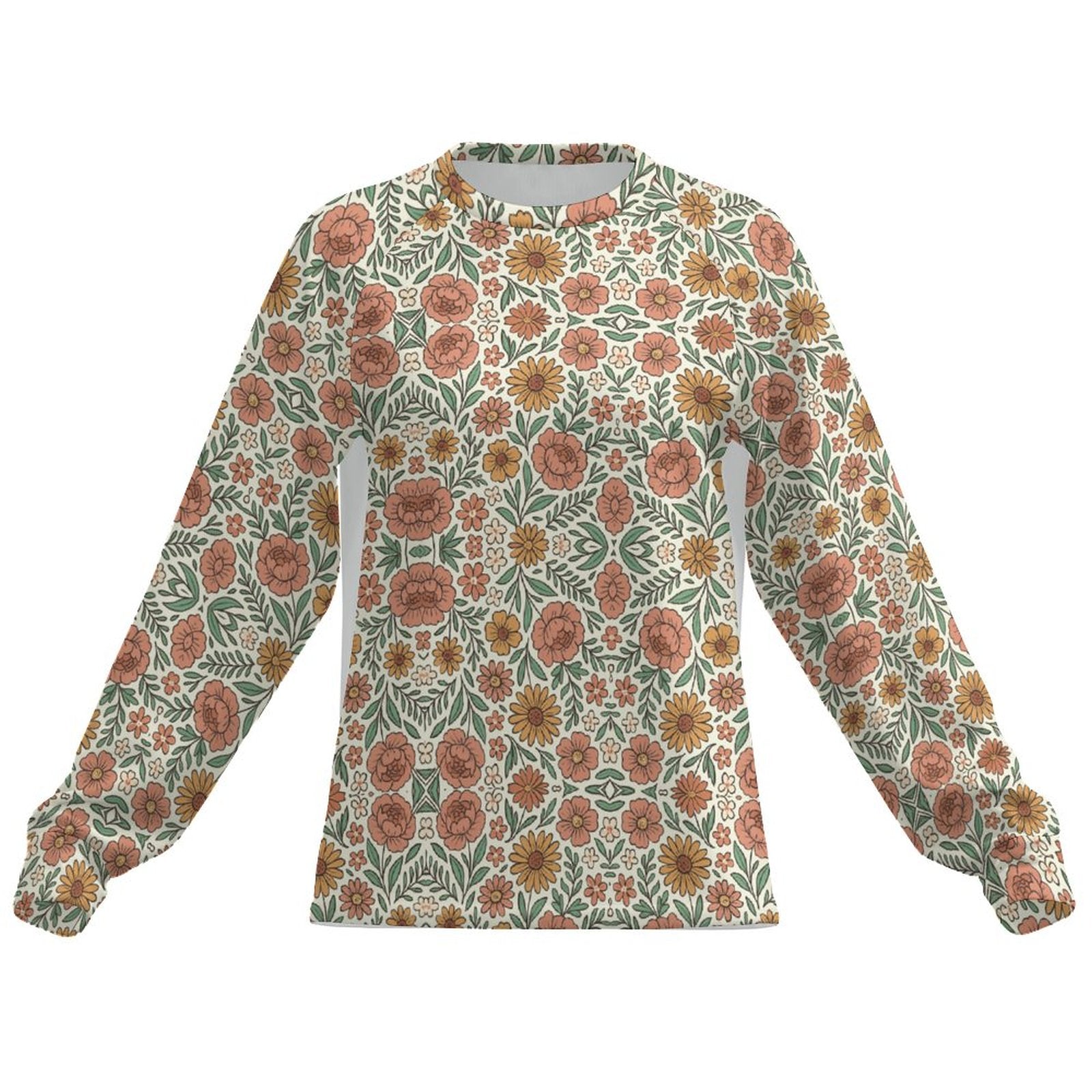 Long-Sleeve Raglan T-Shirt for Women(All-Over Printing)