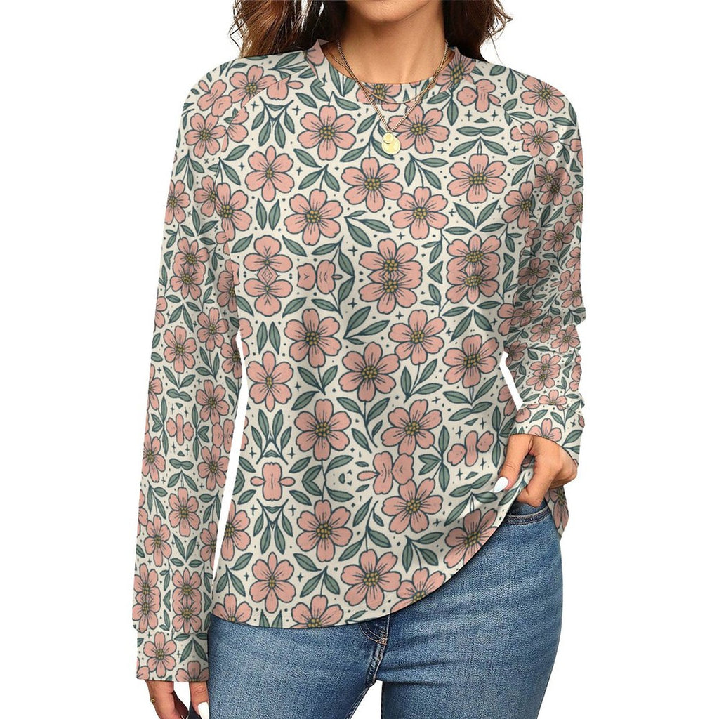 Long-Sleeve Raglan T-Shirt for Women(All-Over Printing)