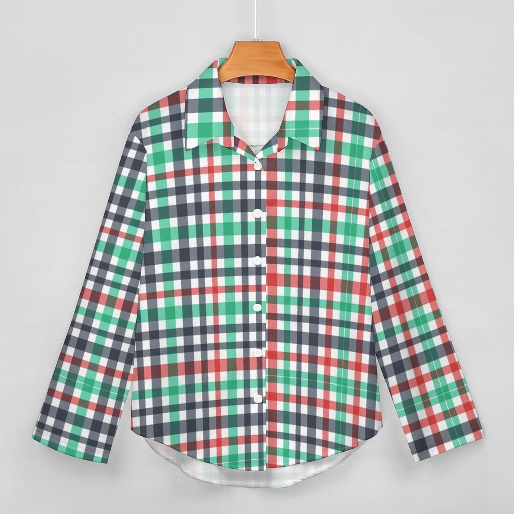 Asymmetrical Hem Shirt B648(All-Over Printing)