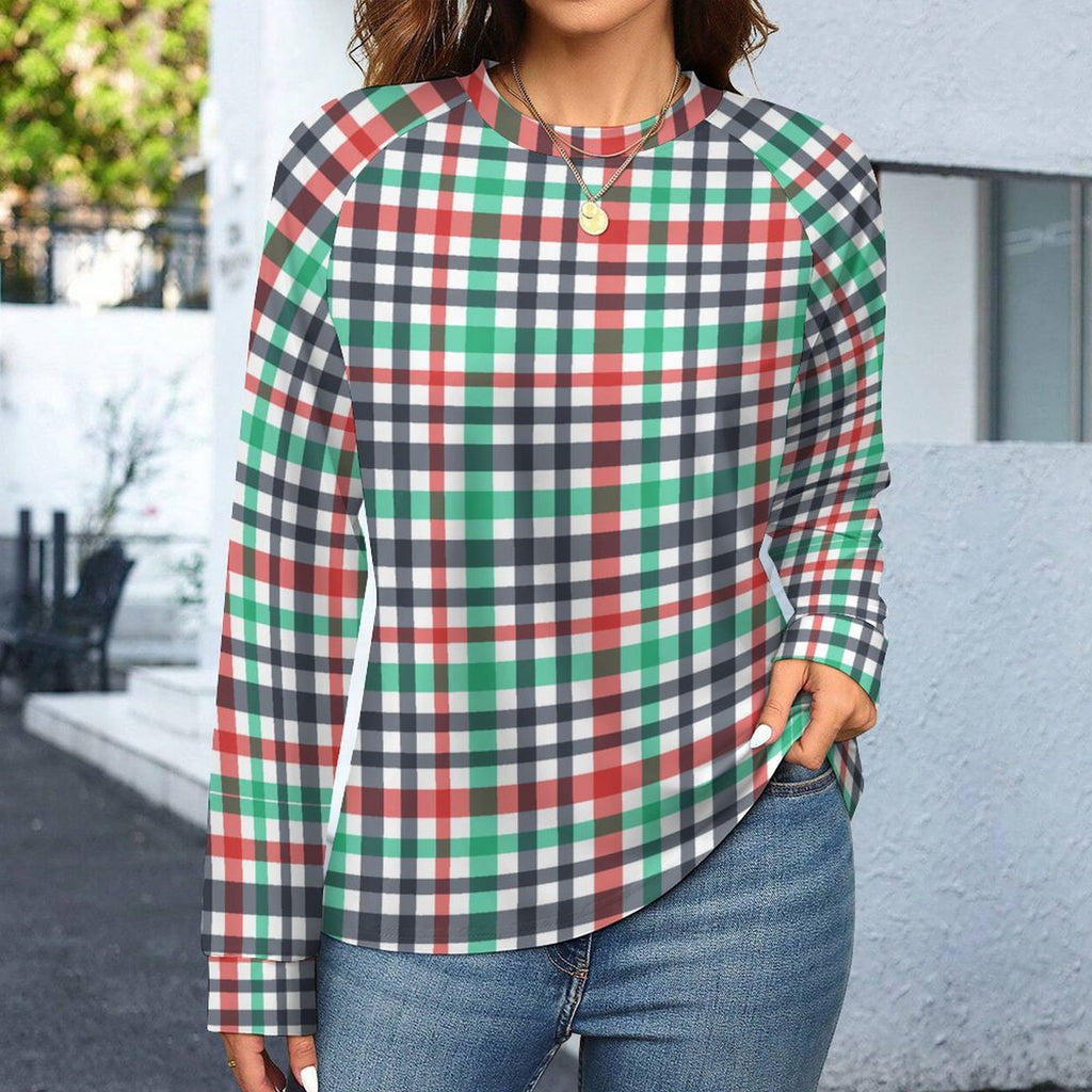 Long-Sleeve Raglan T-Shirt for Women(All-Over Printing)