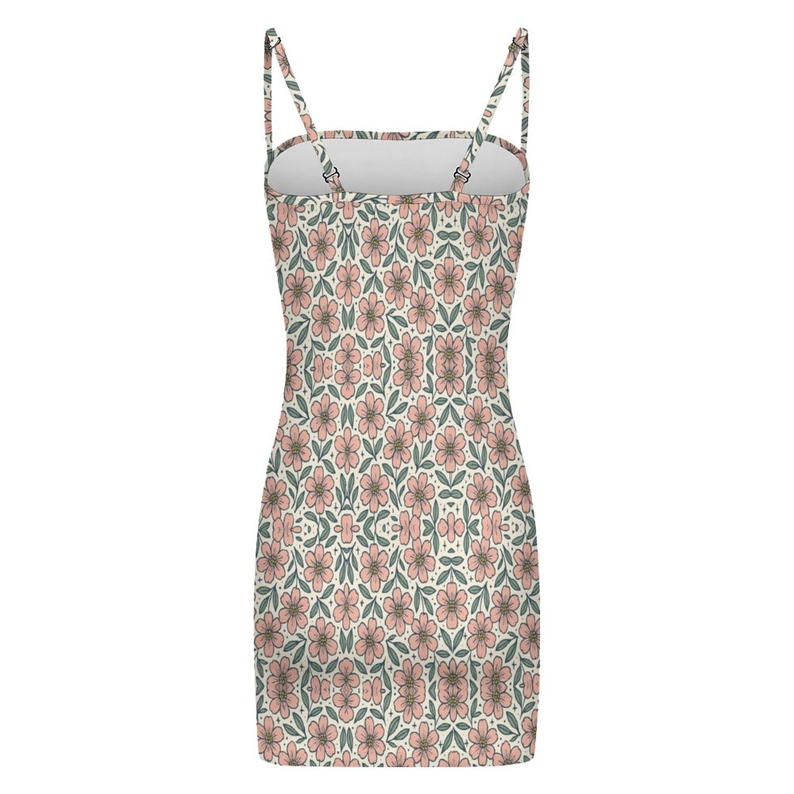 Slim Fit Spaghetti Strap Dress for Women(All-Over Printing)