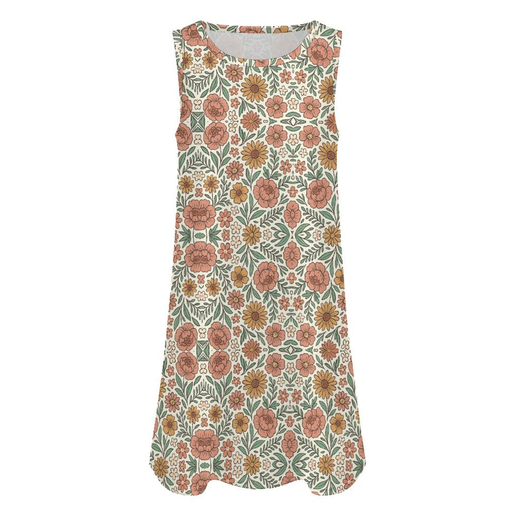 180gsm Sleeveless Dress for Women(All-Over Printing)
