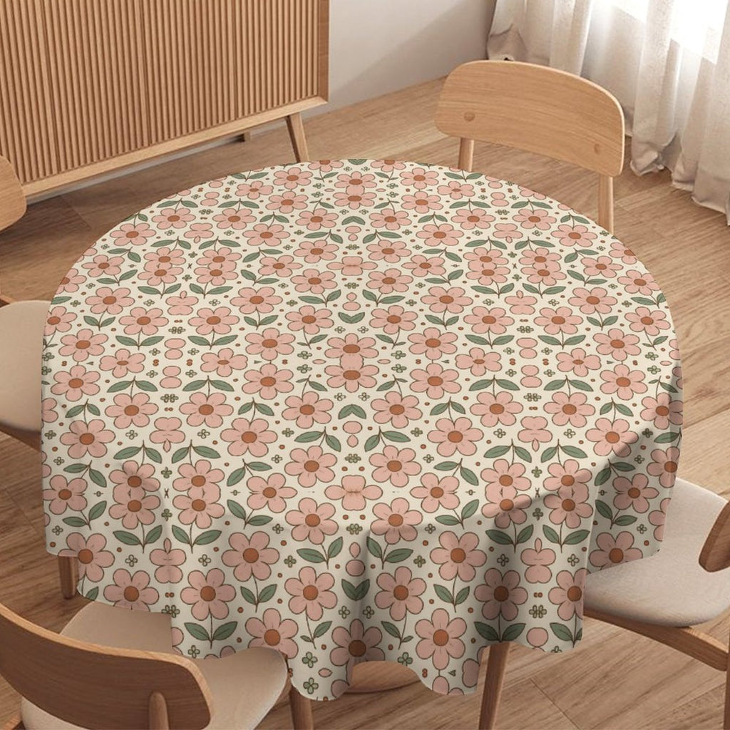 Round Tablecloth on Round Table