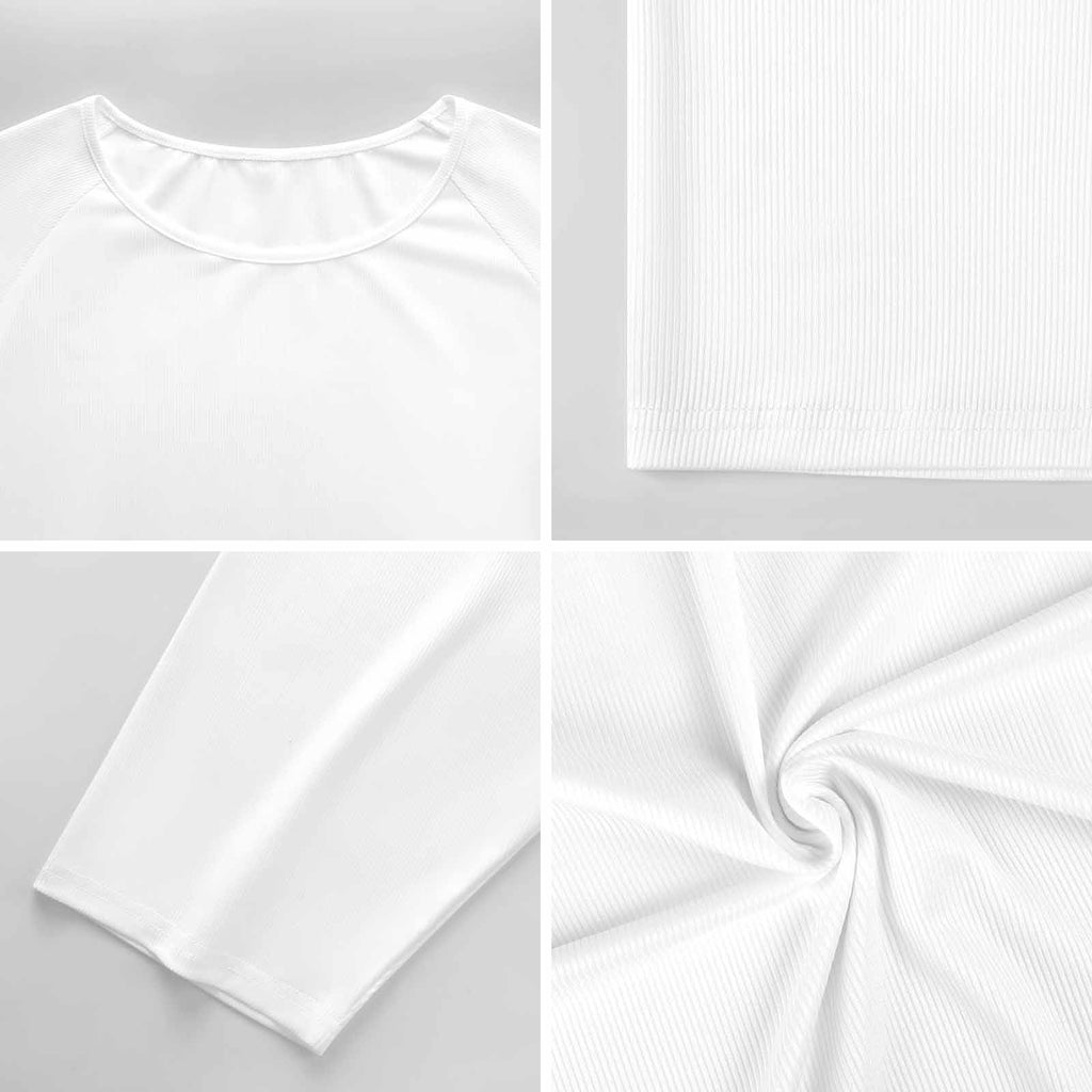 Loose-Fit 3/4 Sleeve Boat Neck T-Shirt(All-Over Printing)