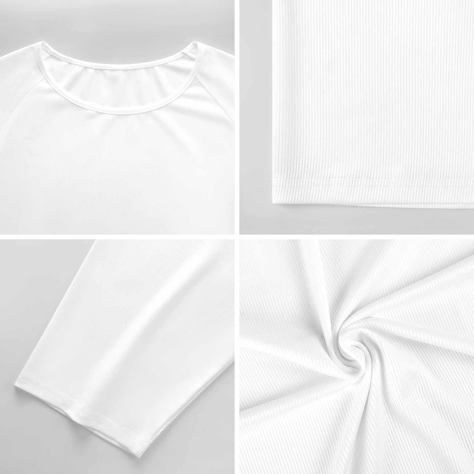 Loose-Fit 3/4 Sleeve Boat Neck T-Shirt(All-Over Printing)