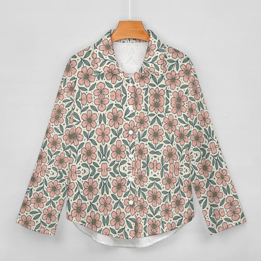 Asymmetrical Hem Shirt B648(All-Over Printing)